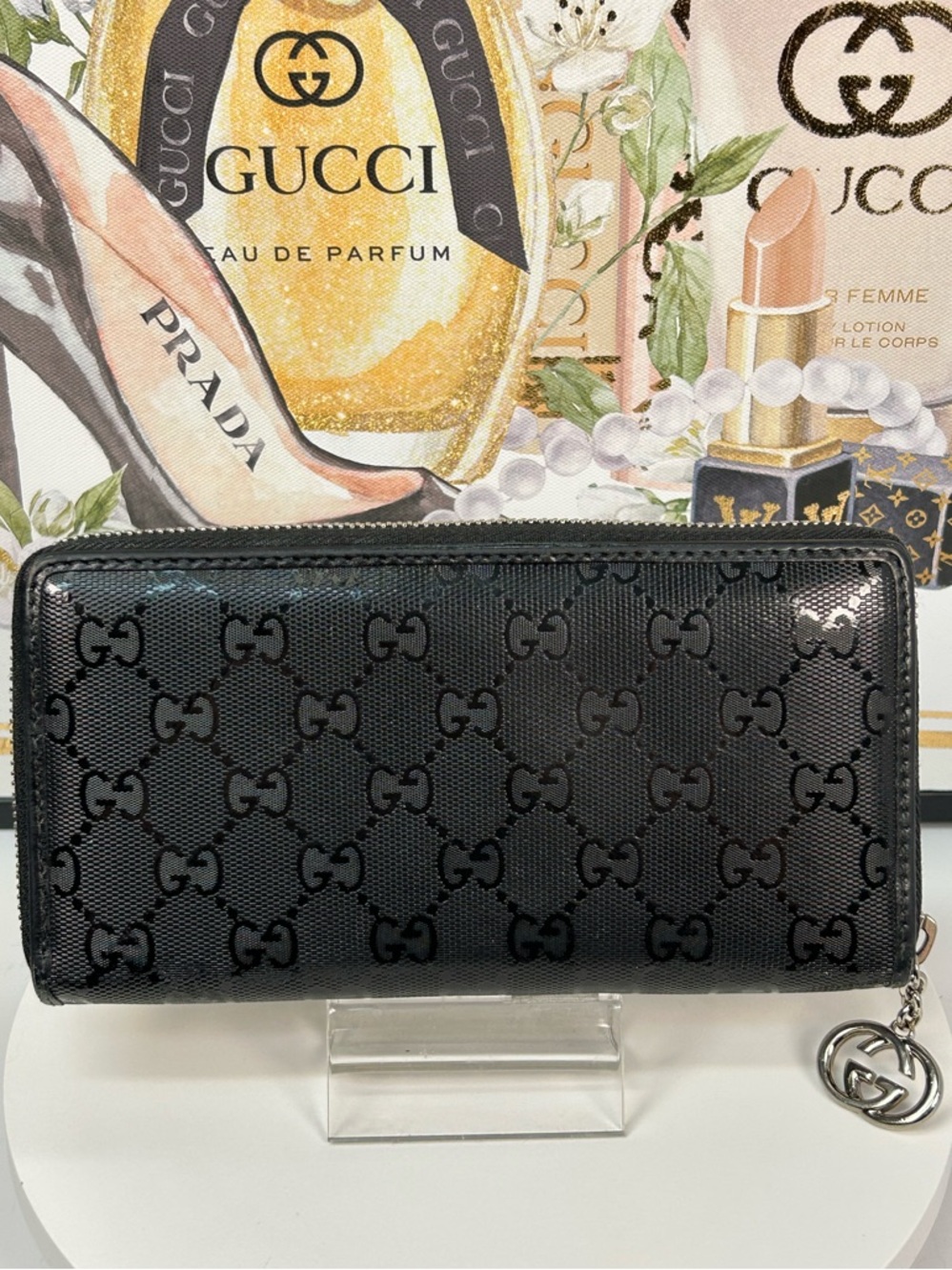 GUCCi GG Imprime Guccissima Leather Zip Around Wallet ππ€ - Picture 13 of 17
